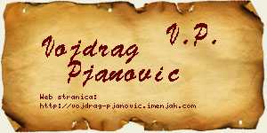 Vojdrag Pjanović vizit kartica
